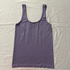 Nouvelle Seamless Intimates Tank Size Medium Purple Stretch Nylon Spandex